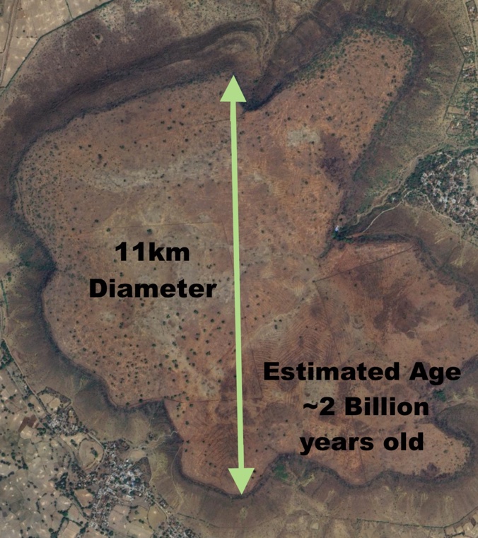 Dhala — India's largest and oldest meteorite scar 🌠