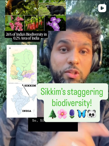 Tiny Sikkim packs some of Earth's densest biodiversity 🏔🌿